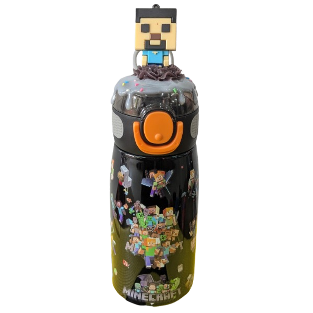 Minecraft Series Black Water Bottle